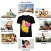 Love Heart Letter Print Casual Tshirt Unisex Loose Fit Crewneck Top For Daily Wear Pure cotton T-shirt