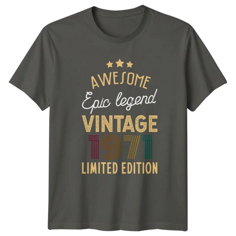 Awesome Epic Legend Vintage 1971 TShirt 55th Birthday Retro Gift S