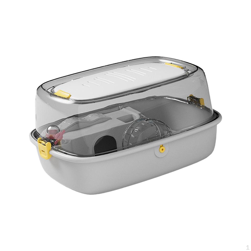 Deluxe Hamster Enclosure with Unique Roof Design, Ideal for Small Pets