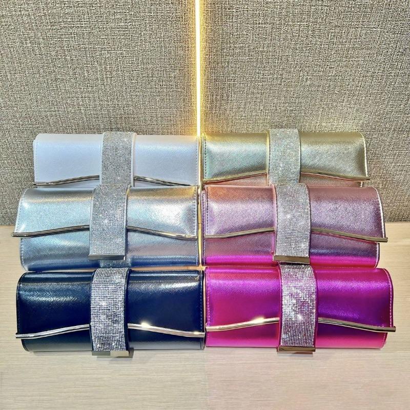 The Elegant Lady's Banquet Handbag - A Stylish Small Bag Adorned with Diamonds