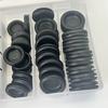 170pcs M7.14/M9.53/M12.07/M15.88/M19.05/M22.23/M25.4 Black Rubber Grommet Hole Plug Assortment Kit Electrical Wire Tools Set