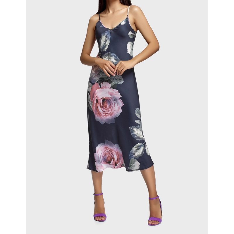 Foreign Trade Order Summer New Sling Exquisite Print Summer Thin Comfortable and Versatile Vacation Sexy Dresses for Women Women Clothes