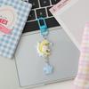 Cute Pajama Bear Keychain Kawaii Resin Teddy Key Chain With Star Charm For Girls Bag Purse Decoration