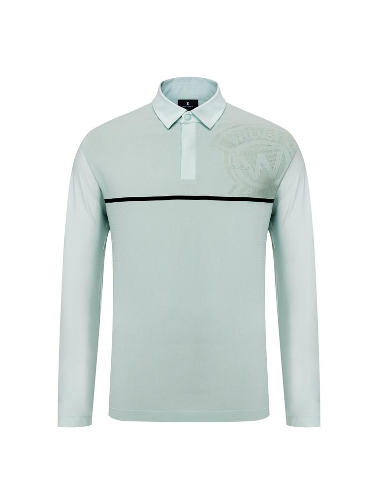 WIDEANGLE To Sweater Hybrid Polo Shirt M_Light Mint