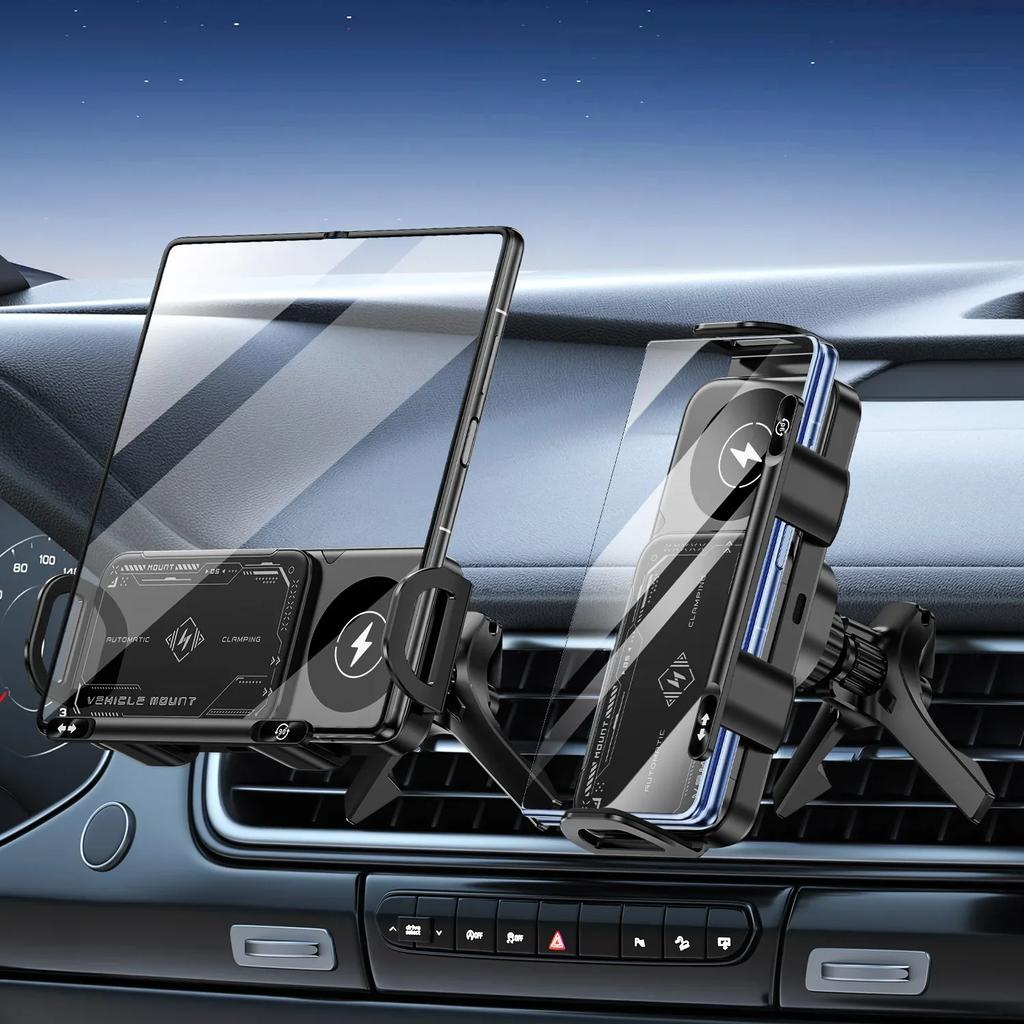 Suport Auto Wireless de Încărcare Încărcare Rapidă pentru Samsung Galaxy Z Fold 6 5 4 S24 Ultra iPhone 16 15 14 Pro Suport Telefon