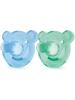 Philips AVENT Philips Shape Pacifier Pacifier Heart months Set of 2 Light 0-3 (Blue + Blue)