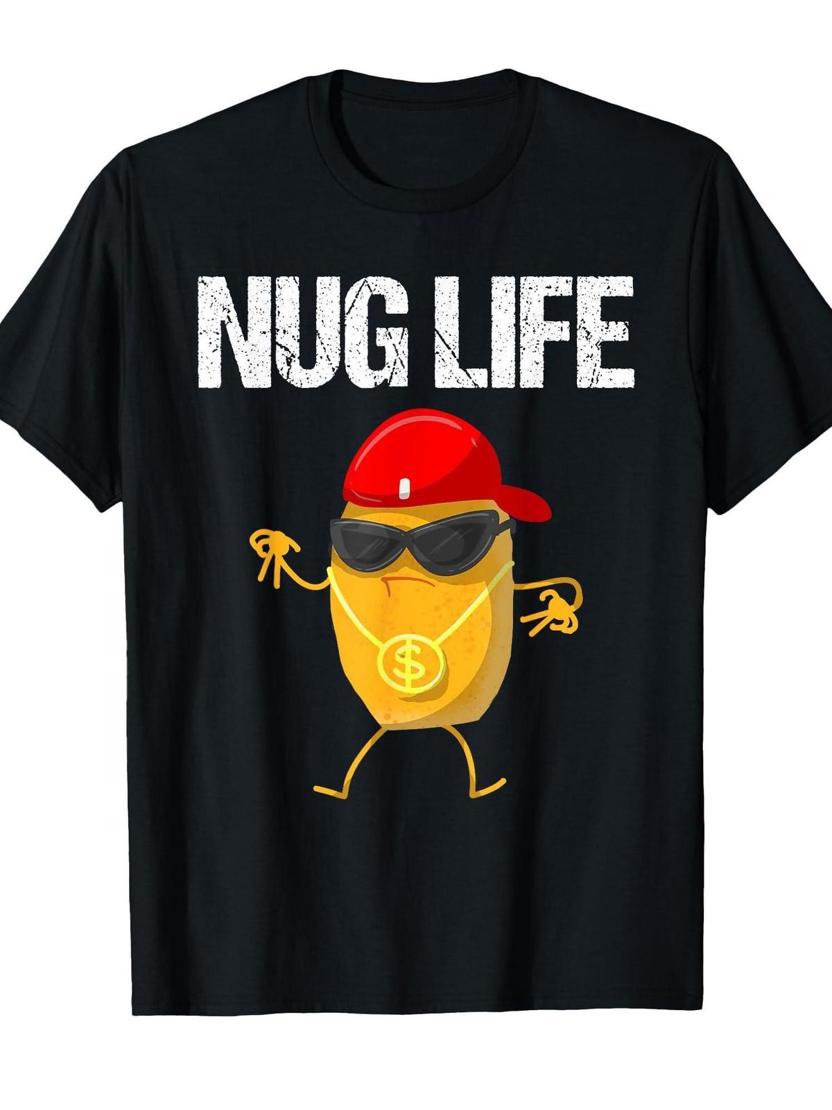 Cool Chicken Nugget Art T-shirt Fun Canadian Graphic, Perfect for Everyday Wear S разноцветный