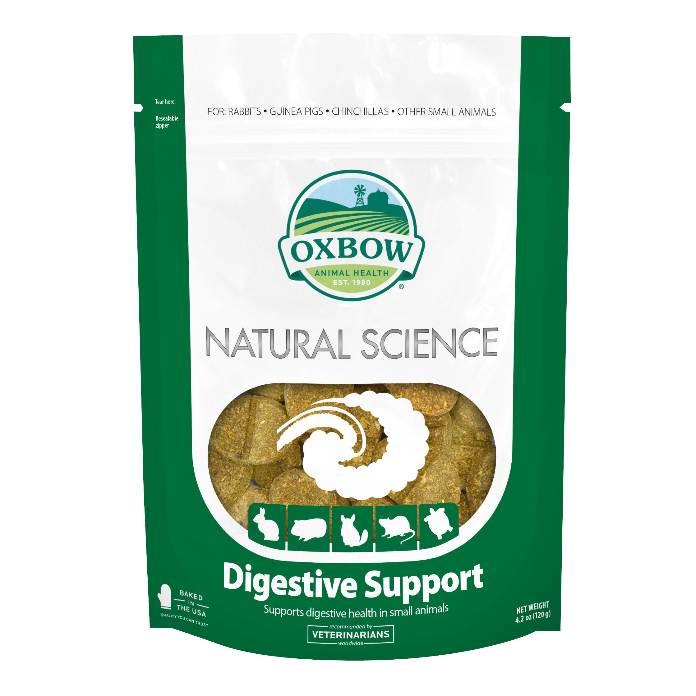 

OXBOW Natural Science пищеварение для мелких животных 60 таблеток