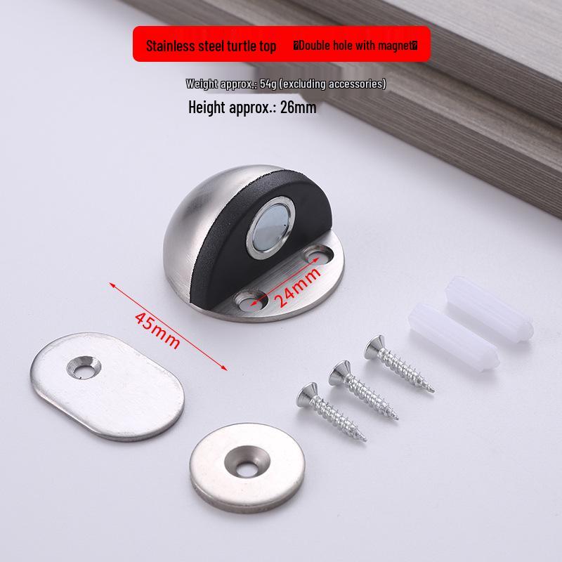 Halbkreisförmiger, geräuschloser Anti-Kollisions-Türstopper aus Edelstahl für Schlafzimmer/Badezimmer