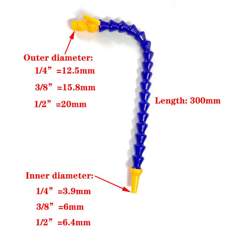 

Pneumatic Tube 1/4 3/8; 1/2; BPS Male Thread Plastic Flexible Water Oil Coolant Pipe Hose for lathe CNC machine 1/4