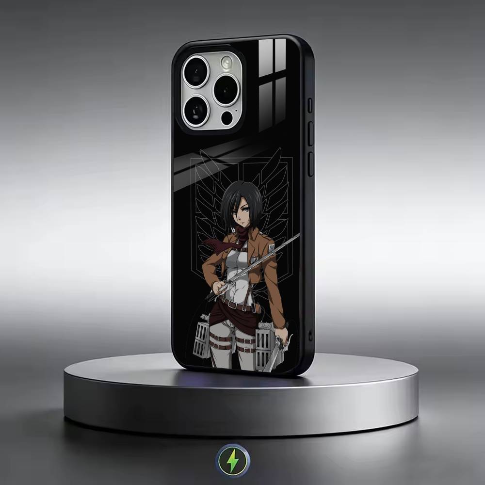 Hot Anime A-Attack On-n Titan Mikasa Phone Case For iPhone17,16,15,14,13,12,11 Plus,Pro Magnetic with Magsafe Wireless Charging