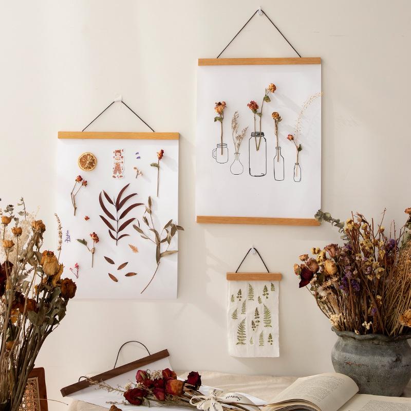 Moderner schlichter magnetischer Aufhängerahmen aus Massivholz für DIY-Ölgemälde & Fotos