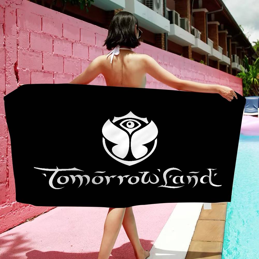 T-Tomorrowlands Music Logo Microfiber Beach Towel Absorbent Quick dry Soft Yoga Swimming Resort Mountain Climbing Towel