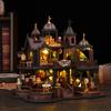 DIY Wooden Miniature Doll Houses Kits Castle Casa 3D Puzzle Assembly Building With Furniture Lights Dollhouses For Friends Gifts