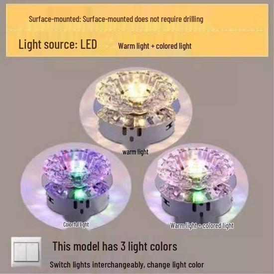 Spot de Teto Embutido LED para Corredor - Design Olho de Gato Alvo para Sala de Estar