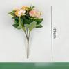 3pcs Ramo de Rosas Camelia de Simulación de Seda Flores Falsas de Seda Decoración de Restaurante Flor Artificial Rosa Camelia