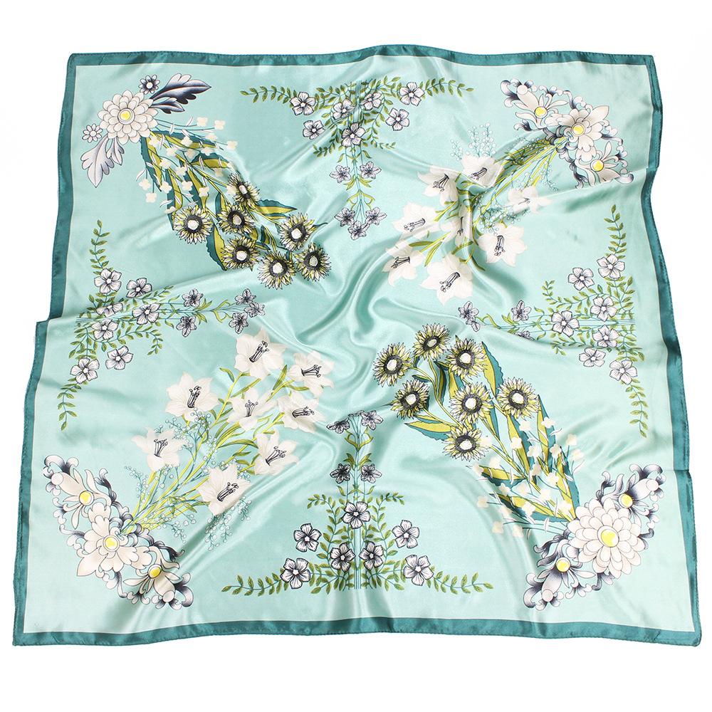 High-quality Luxurious Silk Scarves Headband Scarfs Neck Scarf For Women Chain Silk Scarf Women's Decorative Shawl