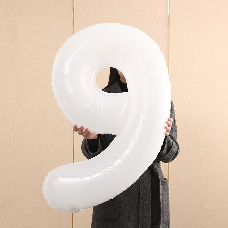 2nd Birthday Smiley Face Number Balloons for Kids - Outdoor Decoration & Photo Props (Boys & Girls)