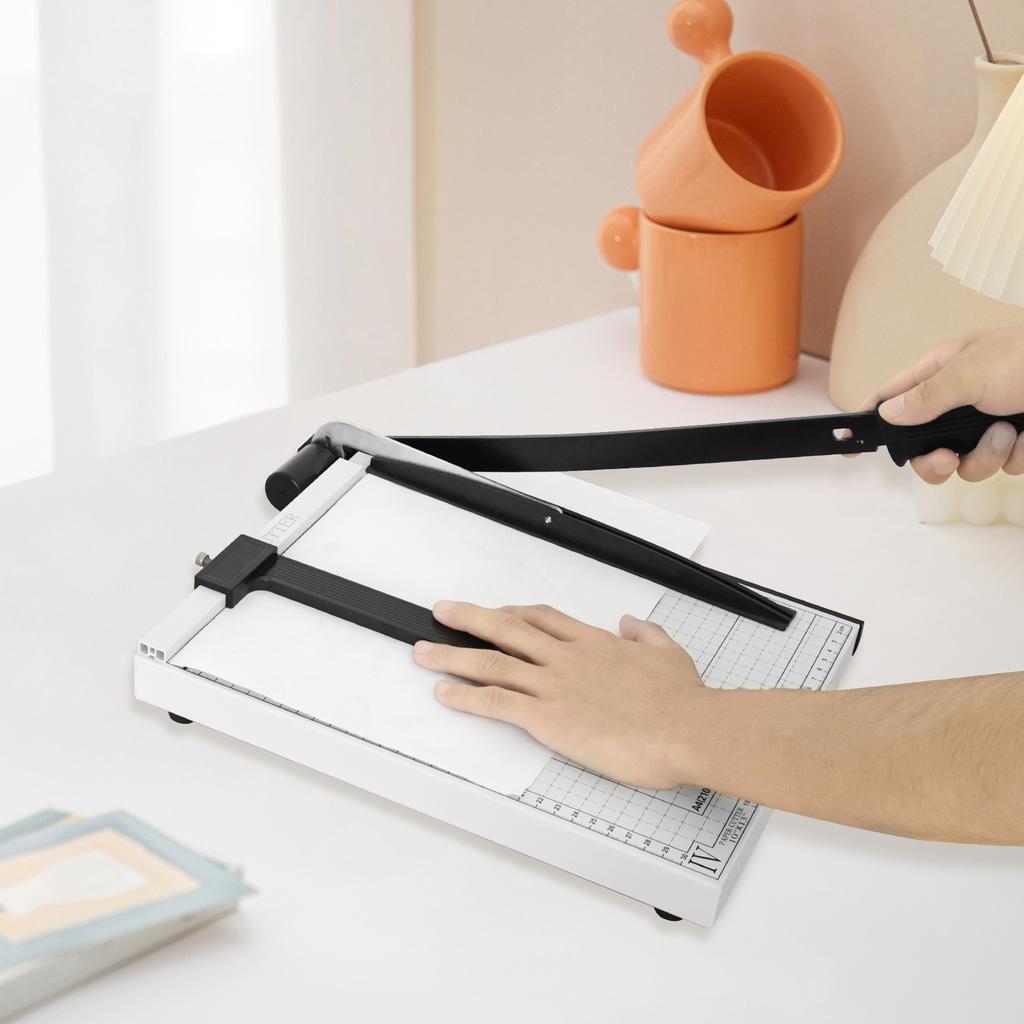 Paper Cutting Tool Metal Blade Machine Paper Cutter With Blade Lock For Cardstock Pos Postcards Crafting Office Supplies