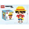 Linkgo Building Blocks di Connessione Uno Luffy Chopper Piece Boa Franky Zoro Nami Robin Jinbei Brook Modello 3D Giocattolo con Mini Mattoncini