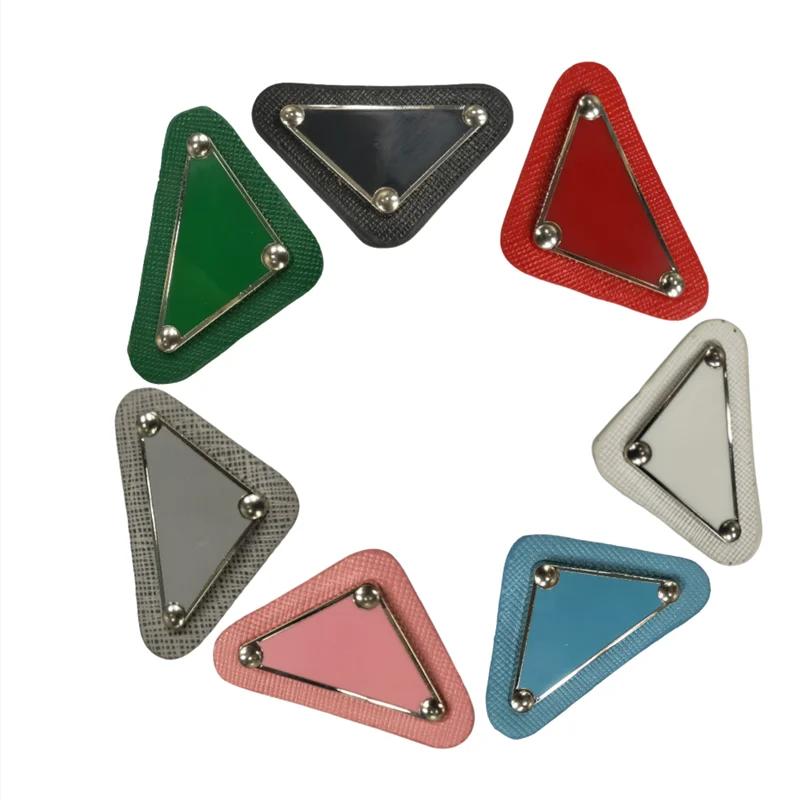 1Pc Patches Stickers Brand Triangular Sew Patches DIY  Embroidery Brand Logo Sequin Patch Badge Hat Package Patches for Clothing