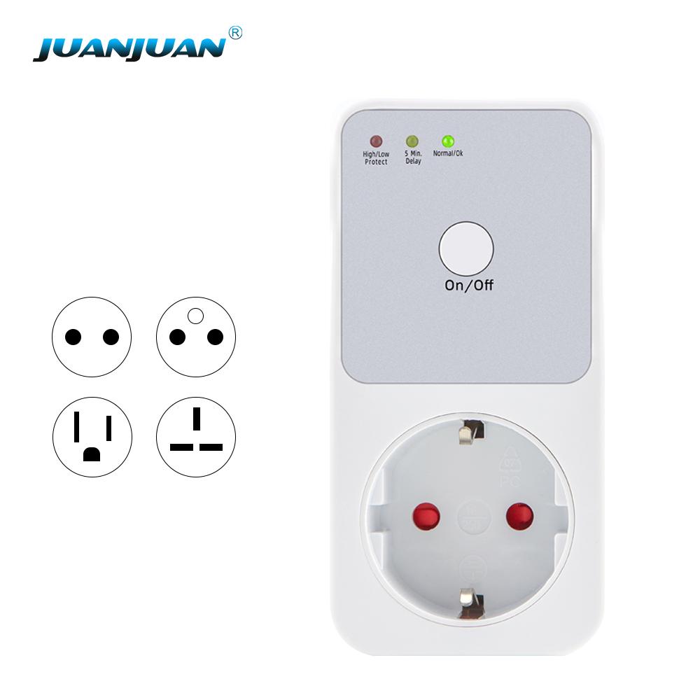

PIR інфрачервона автоматична розетка-захисник від перенапруги AC Power Surge Safe Protector EU FR US UK Штекер Перемикач Захист для холодильника EU plug