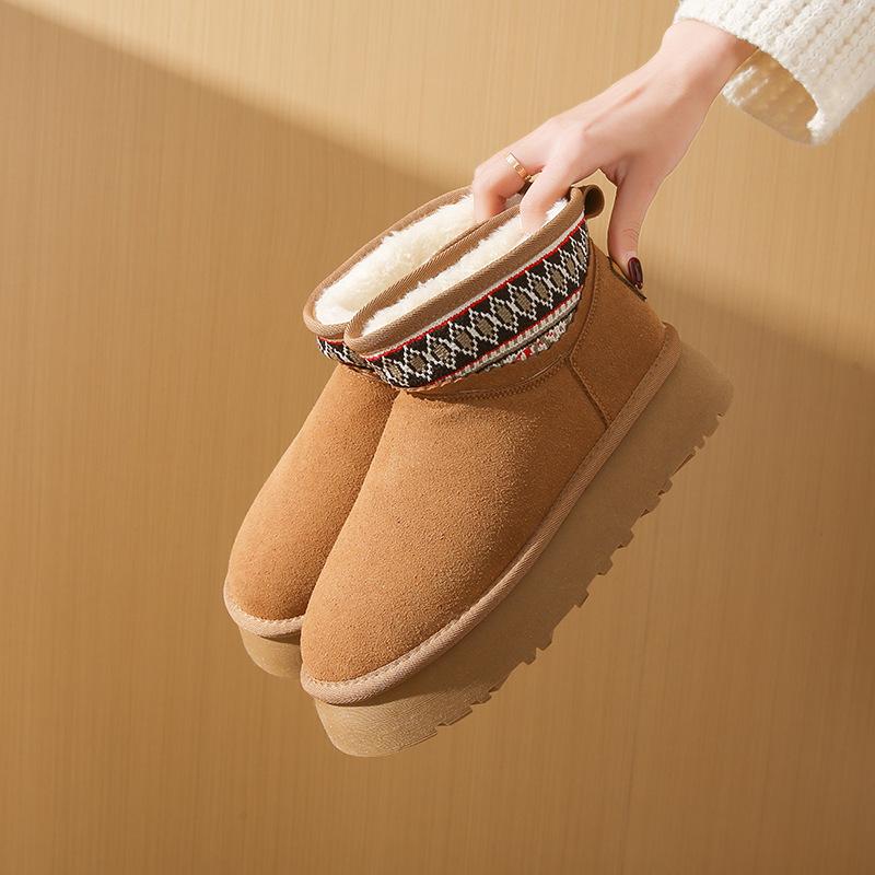 

Женские зимние пушистые ботинки для снега, нескользящая толстая платформа, подкладка из искусственного меха, ботильоны, обувь для женщин, удобные теплые короткие ботинки из искусственной замши для ходьбы 40 верблюд