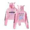Hot K-pop Anime Kpop Demon Hunter Crop Tops Women Sweatshirt Long Sleeve Girls Fashion Hoodie