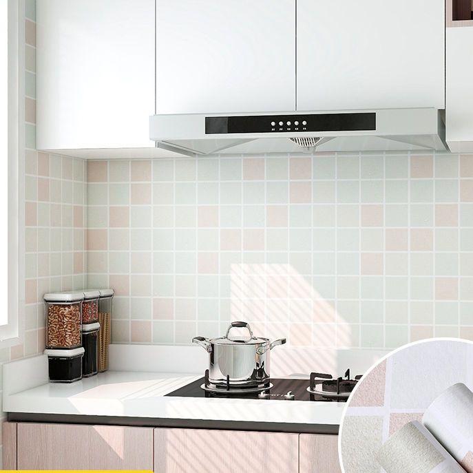 Kitchen Oil-Proof Sticker Waterproof Self-Adhesive High Temperature Stove Wallpaper Toilet Bathroom Tile Renovation Wall Sticker