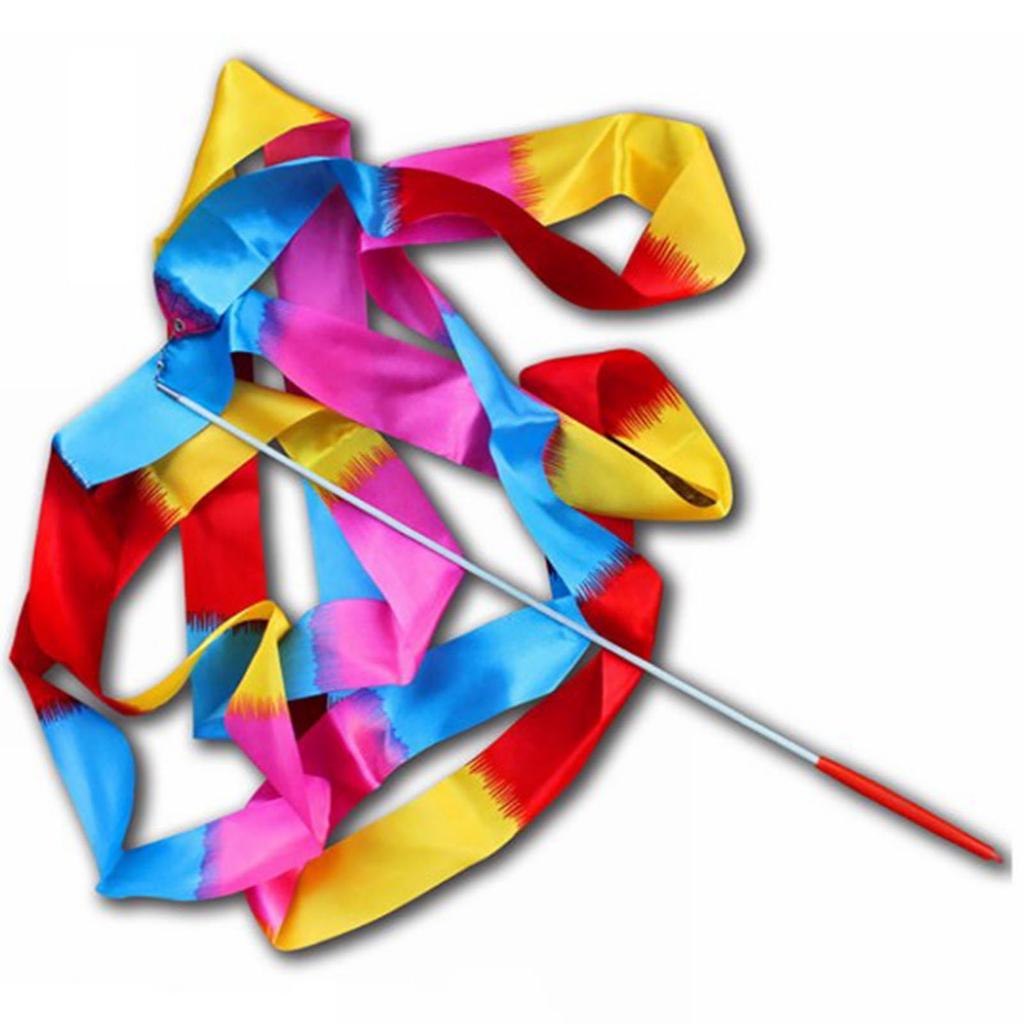 4m/13.12ft Dance Ribbons Gymnastics Ribbon Streamers Dancing Streamers Wands for Kids Flame