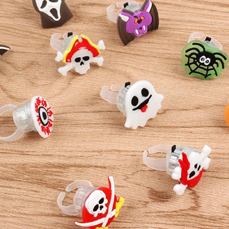 Dekorace na párty Připravené Svítící Halloweenské Prsteny Vytvářejte Elegantní Designy s Jasnými Dlouhotrvajícími Barvami Denní Ležérní Nošení