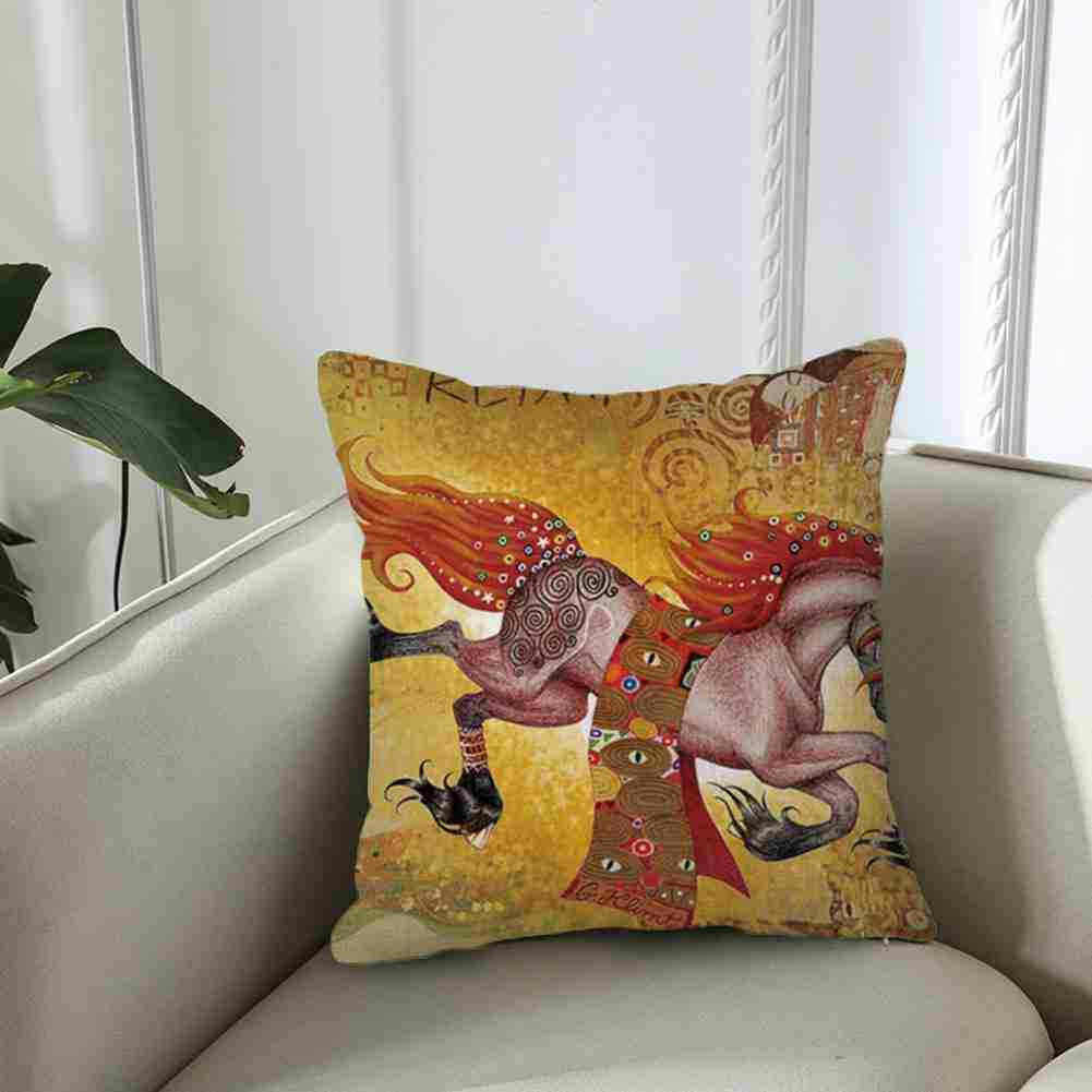 gold pattern cushion