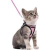 Cat Harness and Leash Set for Walking Escape Proof, Adjustable Soft Kittens Vest with Reflective Strip for Cats, Comfortable Out