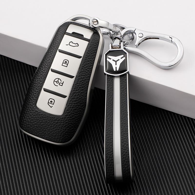 2019 Xiaopeng G3 Car Key Cover: Premium Leather Texture, Full Coverage, Anti-Drop Protection for Men and Women