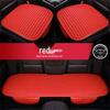 Plaid Three-Piece No-Tie Car Seat Cushion Set for Office and Home - Single Seat and Multi-Seat Interior Decor.