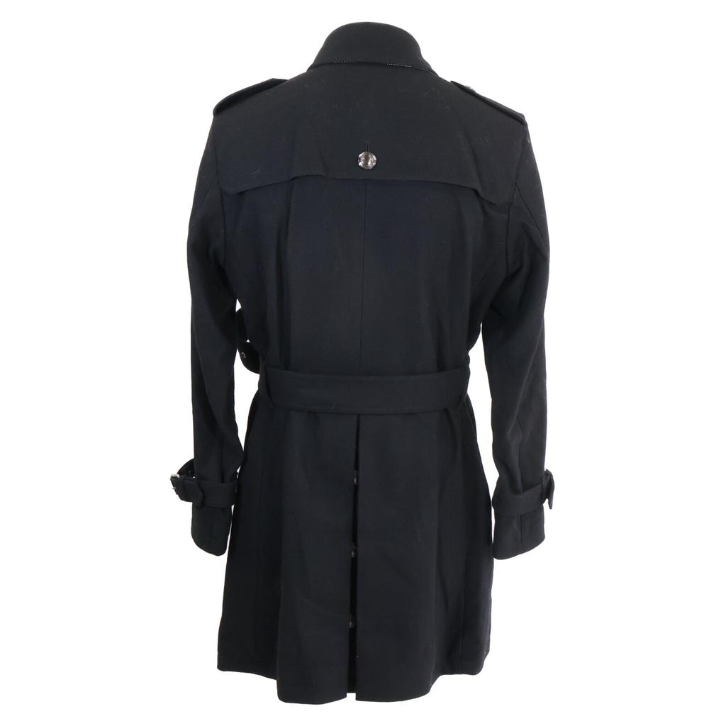 BLACK LABEL CRESTBRIDGE 51B40-210-09 LIMITED COLLECTION Black Cashmere Blend Belted Napoleon Coat coat L blackUsed