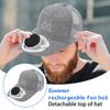 Solar Charging Fan Hat Sunshade Sun Breathable Cap Outdoor Leisure Construction Work