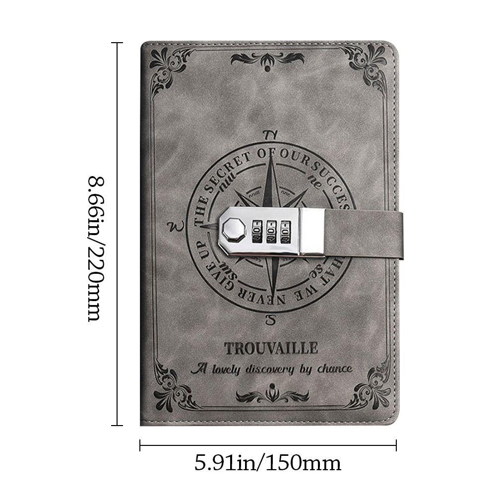 PU-Leder Notizbuch 200 Seiten Schulbürobedarf Kreatives Tagebuch Notizbuch