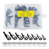 40Pcs Rod Tip Ceramic Guide Rings Fishing Rod Tip Guides Replacement Kits Rod Eyelet Rod Tip Repair Kits Easy to Use