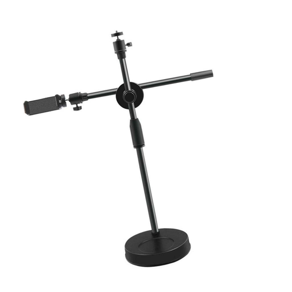 Phone Holder Multifunction Retractable Adjustable Stable Base Cellphone Stand for Salon Photograph