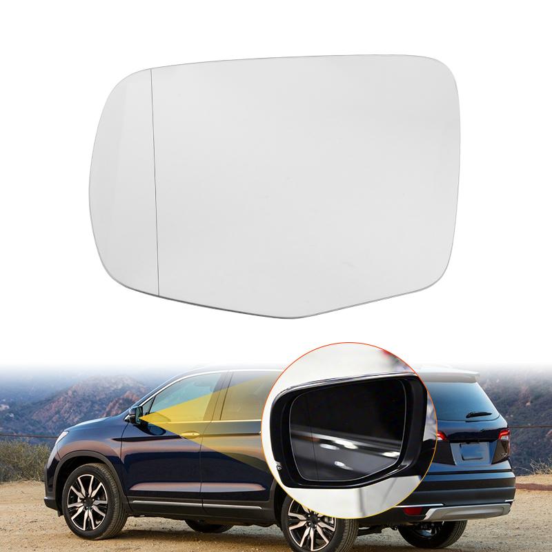 Heated Left Right Rearview  Mirror Glass For Honda Pilot 2016- Passport - Ridgeline - Side Mirror Glass