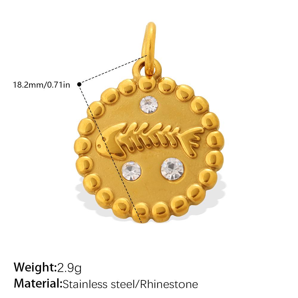 Seaside Vacation Style Golden Dolphin Starfish Pearl Shell Pendant Diy Versatile Jewelry Accessories