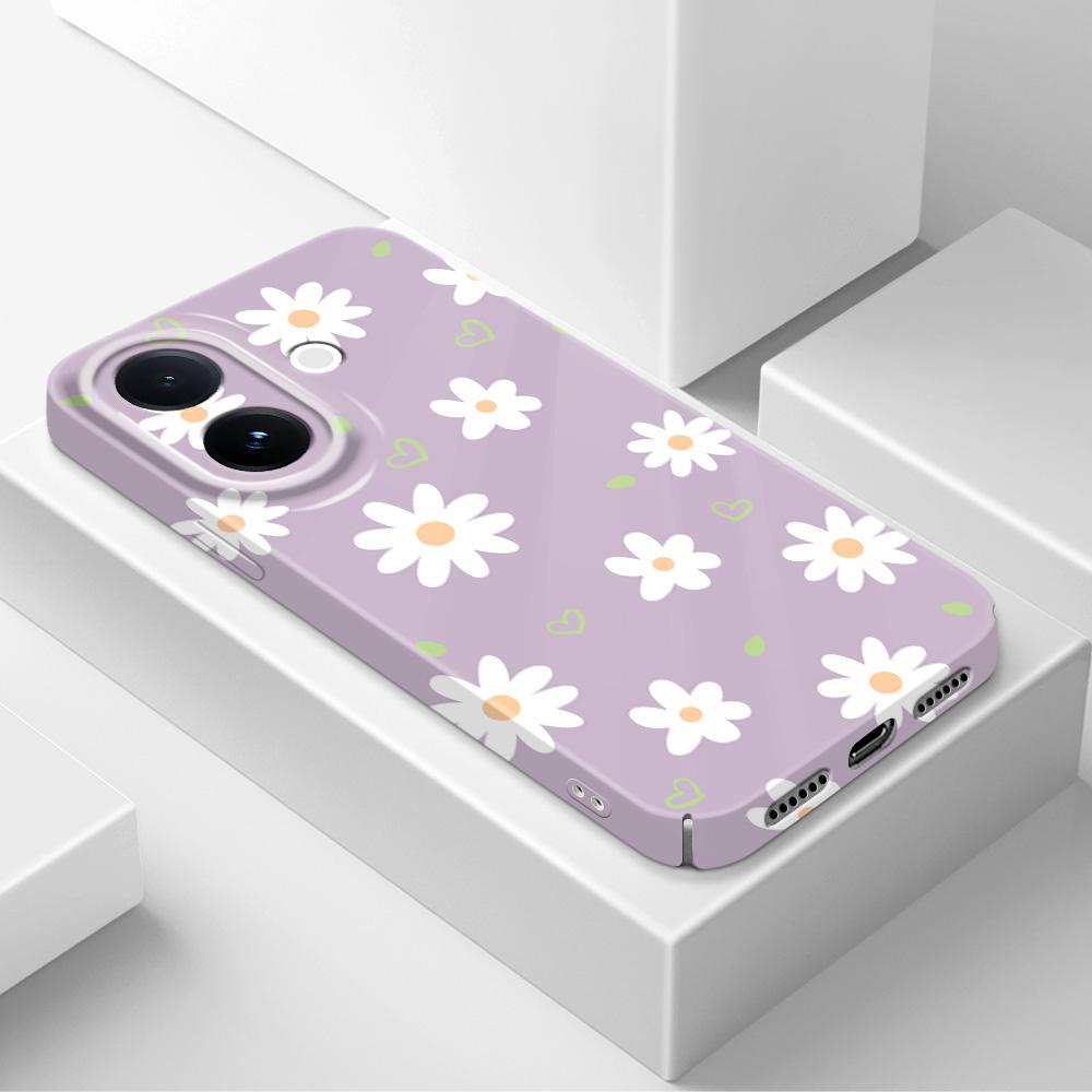 Tender Daisy Phone Case For VIVO V60 V50 V40 Lite V27 V25 V23 V23E V20 Pro 4G 5G Film Hard Cover