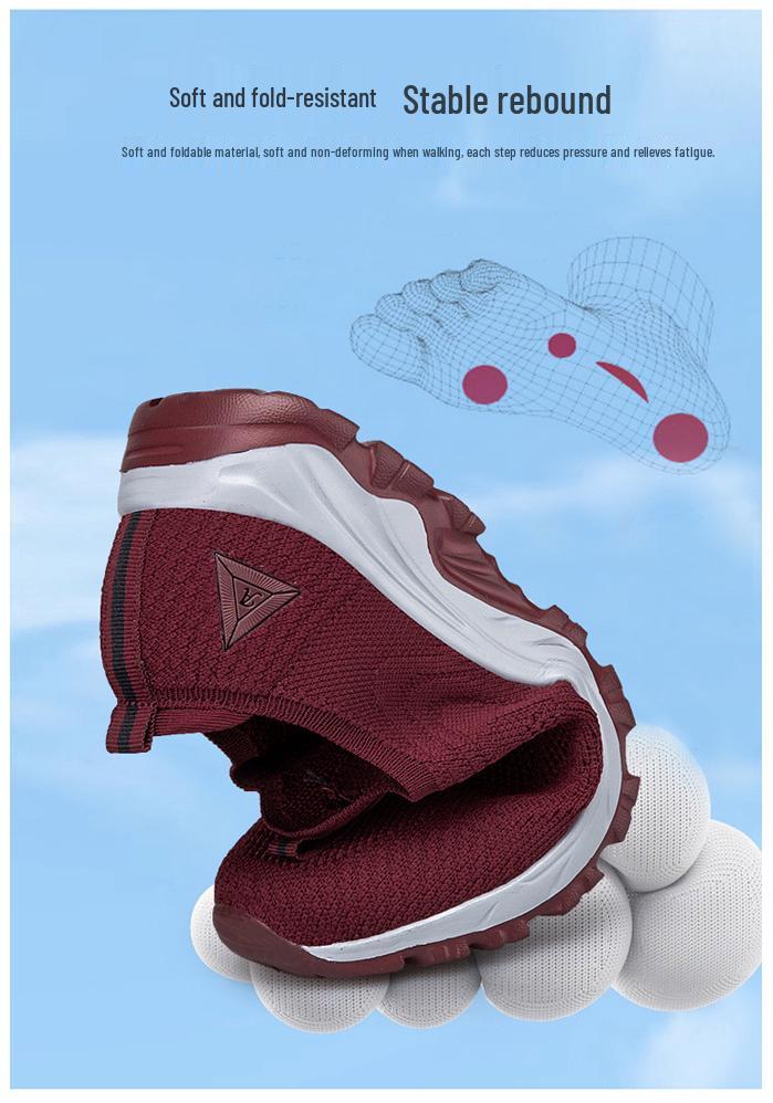 Genuine Summer Sports Shoes - Non-slip Soft Sole for Middle-aged & Elderly Men