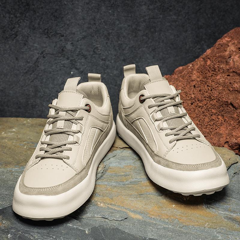 Fashion Soft Casual Leather Mens Sneakers New Arrival Man Casual Shoes Sports Walking Shoes Outdoors Skateboard Footwear Tenis Masculino