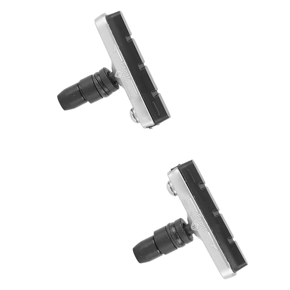 1 Pair Quiet Braking Bike V Brake Pads Grooved Surface Mountain Bike Brake Pads  Bike Repair