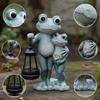 Frog Statue Resin Animal Ornament Luminous Sculpture Outdoor Decoration Original Functional