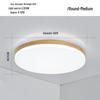 Nordic Ultra-Thin LED Ceiling Lamp - Modern Solid Wood Design for Bedroom, Living Room, Corridor, or Porch.