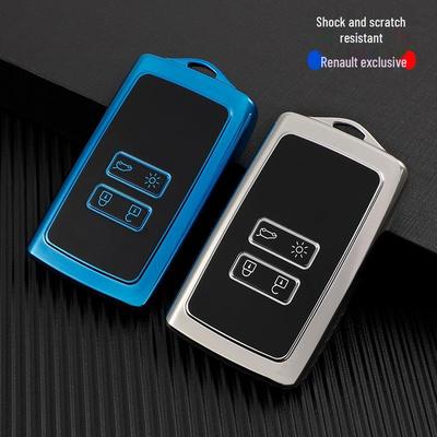 Housse de clé de voiture en caoutchouc souple TPU pour Dongfeng Renault Koleos