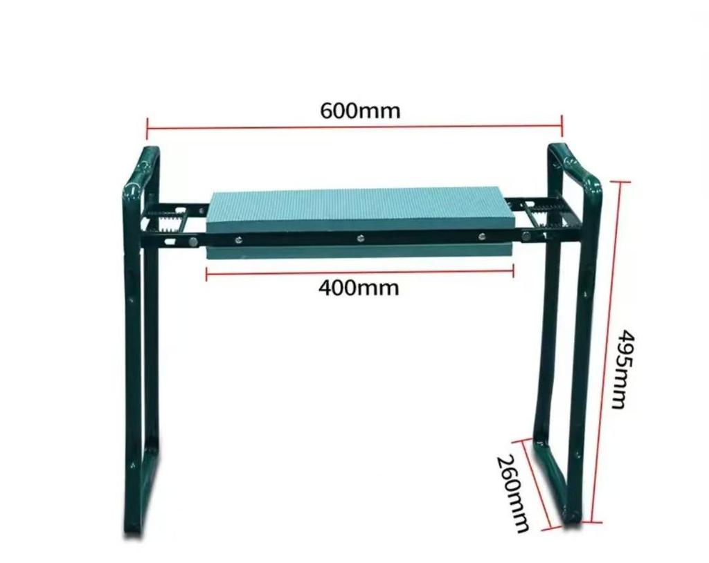 Garden Kneeling Stool & Tool Bag: Non-Slip, Multi-Function, Folding Storage with Comfort Sponge.